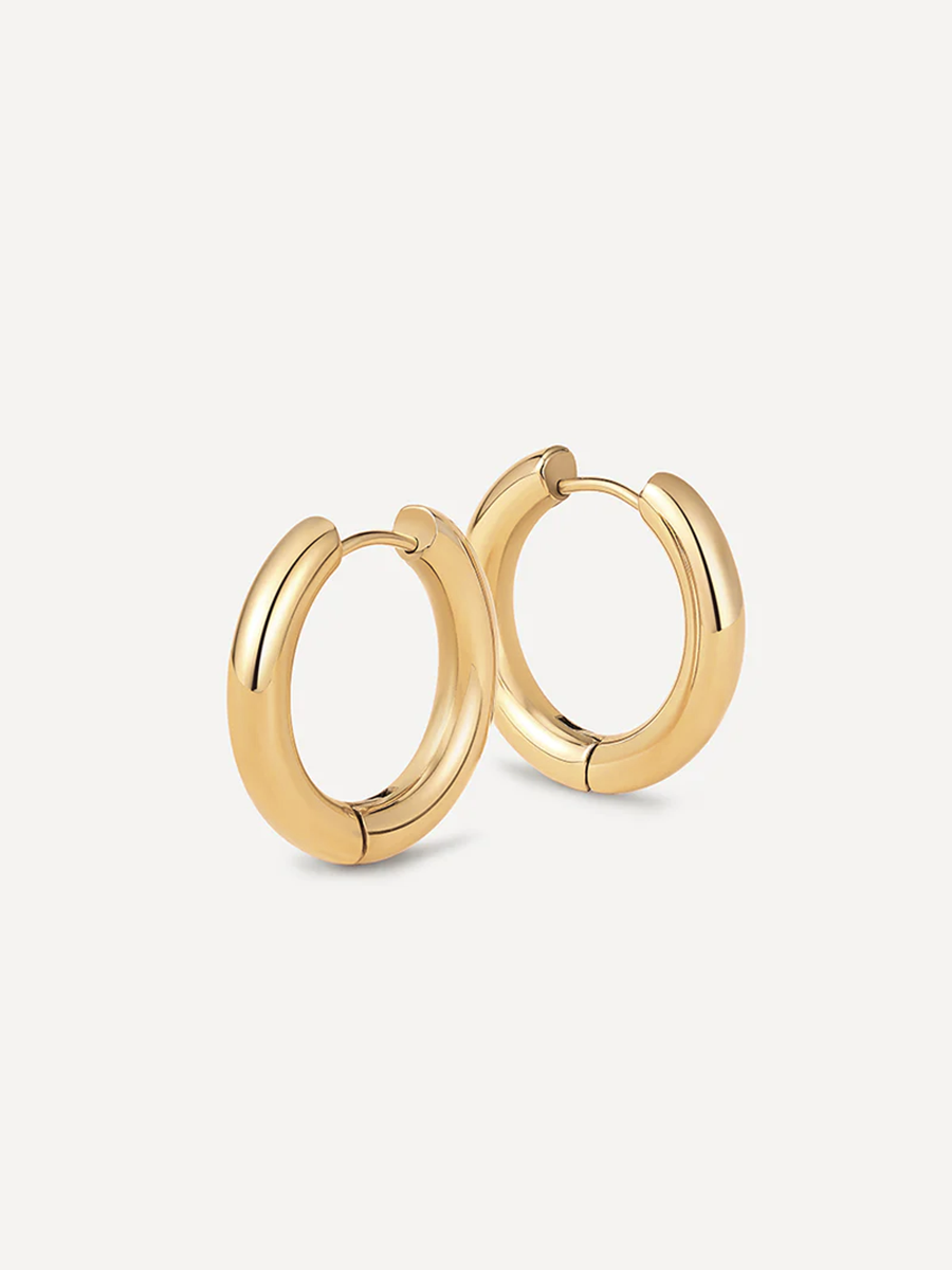 Medium Glitter Hoops 24mm