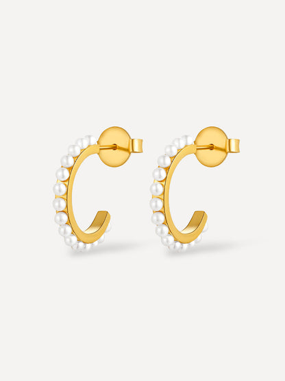 Small Calm Pearl Earrings
