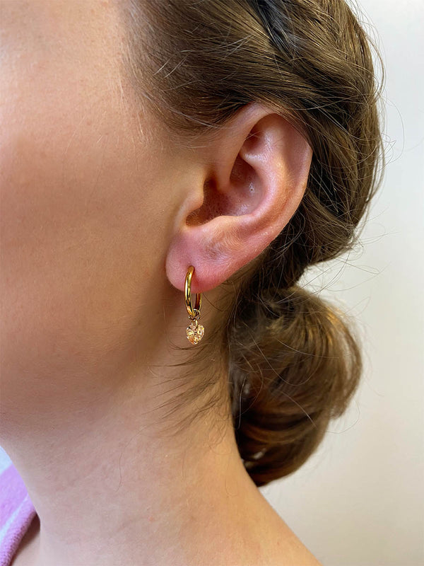Pendientes de corazón delicados