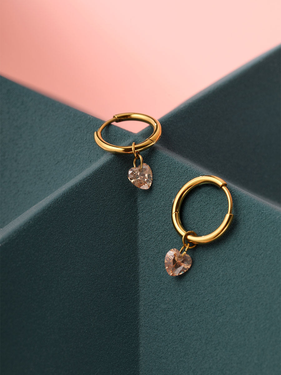 Pendientes de corazón delicados