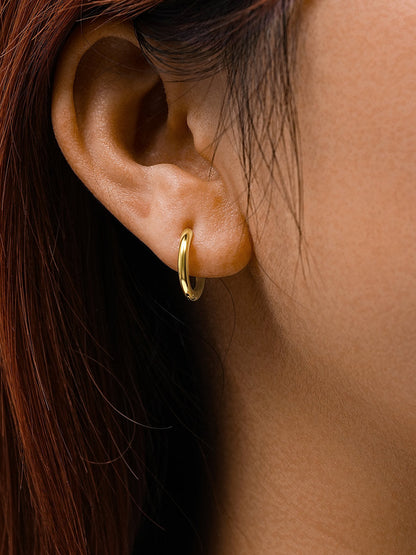 Small 14mm Slim Hoops