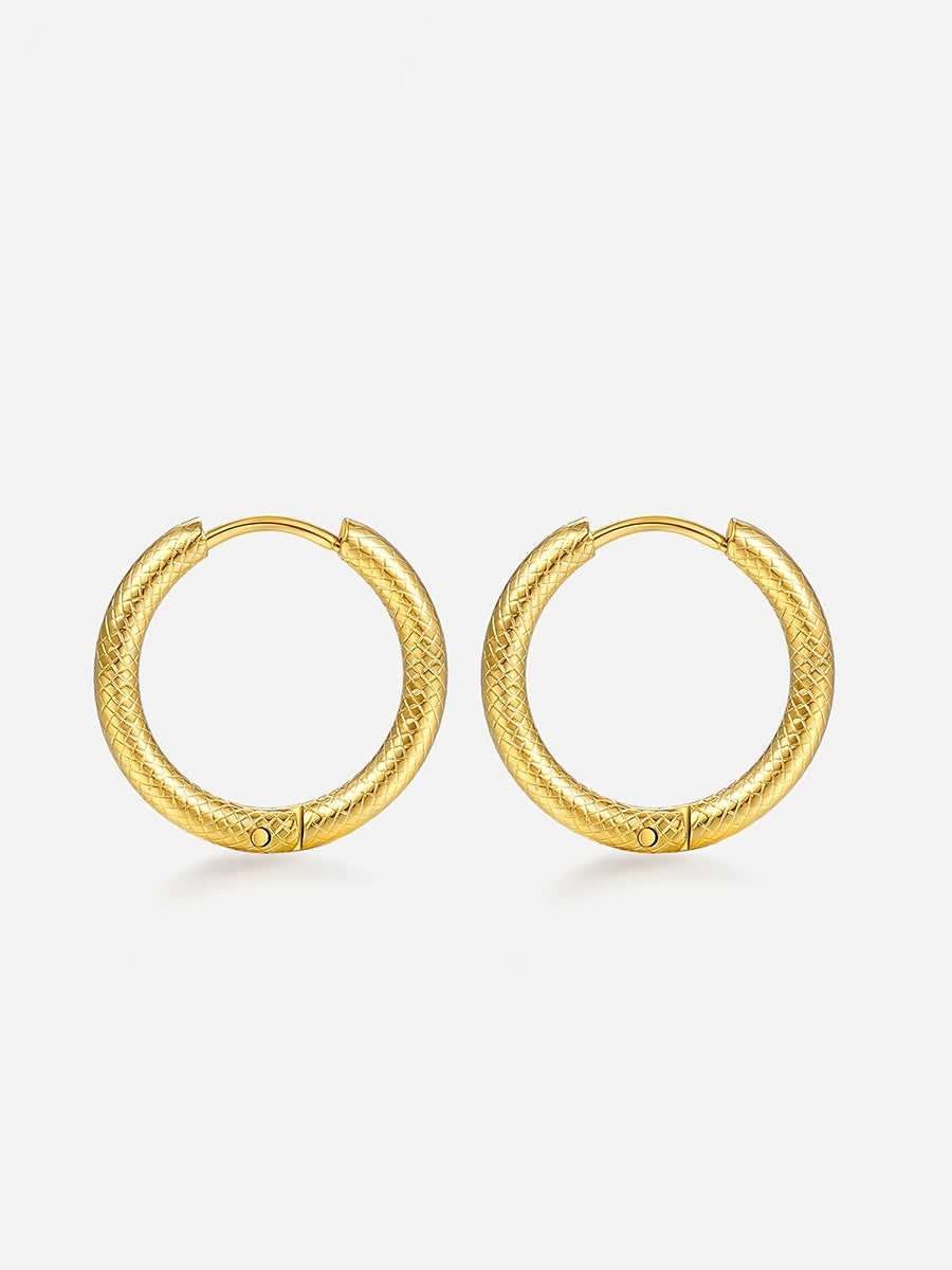 Pendientes de piel de serpiente