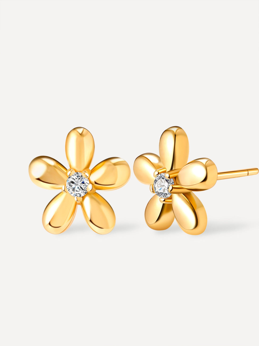 Elegantes pendientes de flores