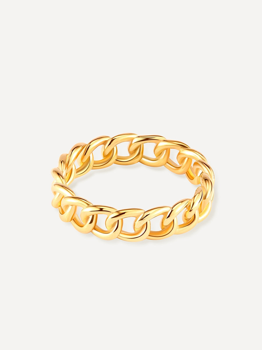 Elegante anillo entrelazado