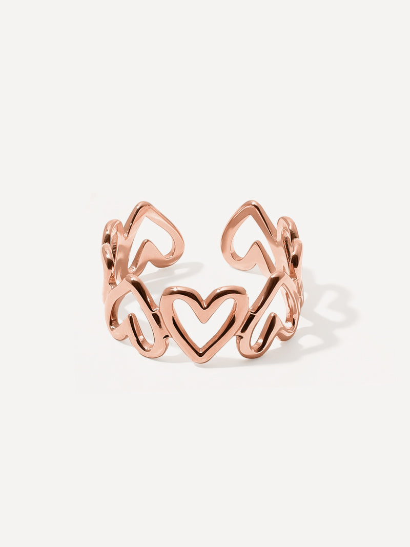 Anillo de corazón infinito