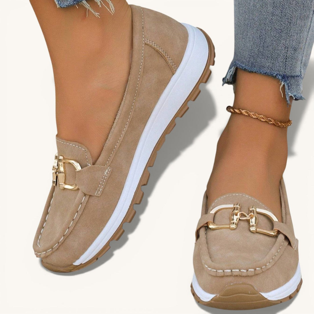 Emelia | Mocasines Planos con Hebilla