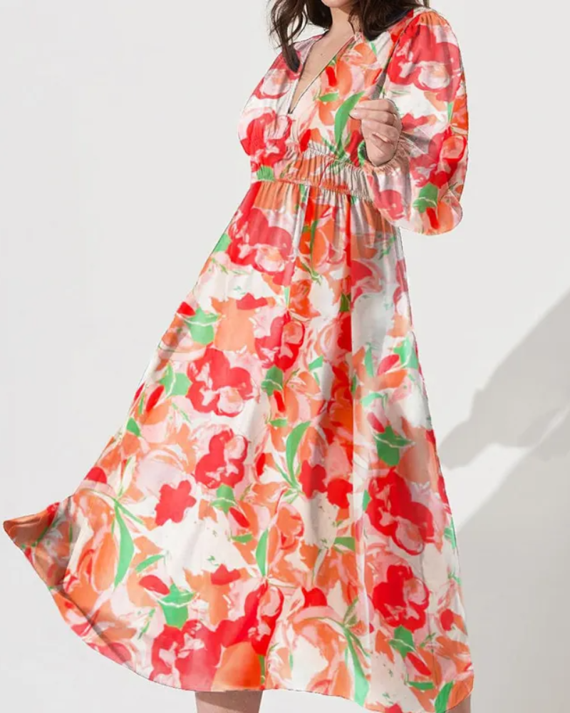 Itziar | Vestido maxi floral