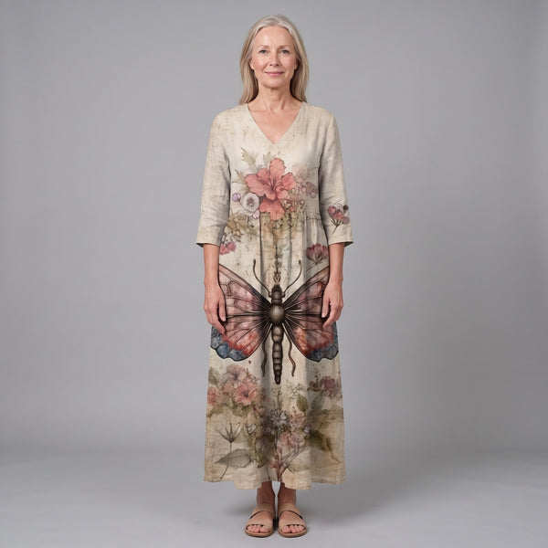 Ariadna | Vestido midi floral de verano