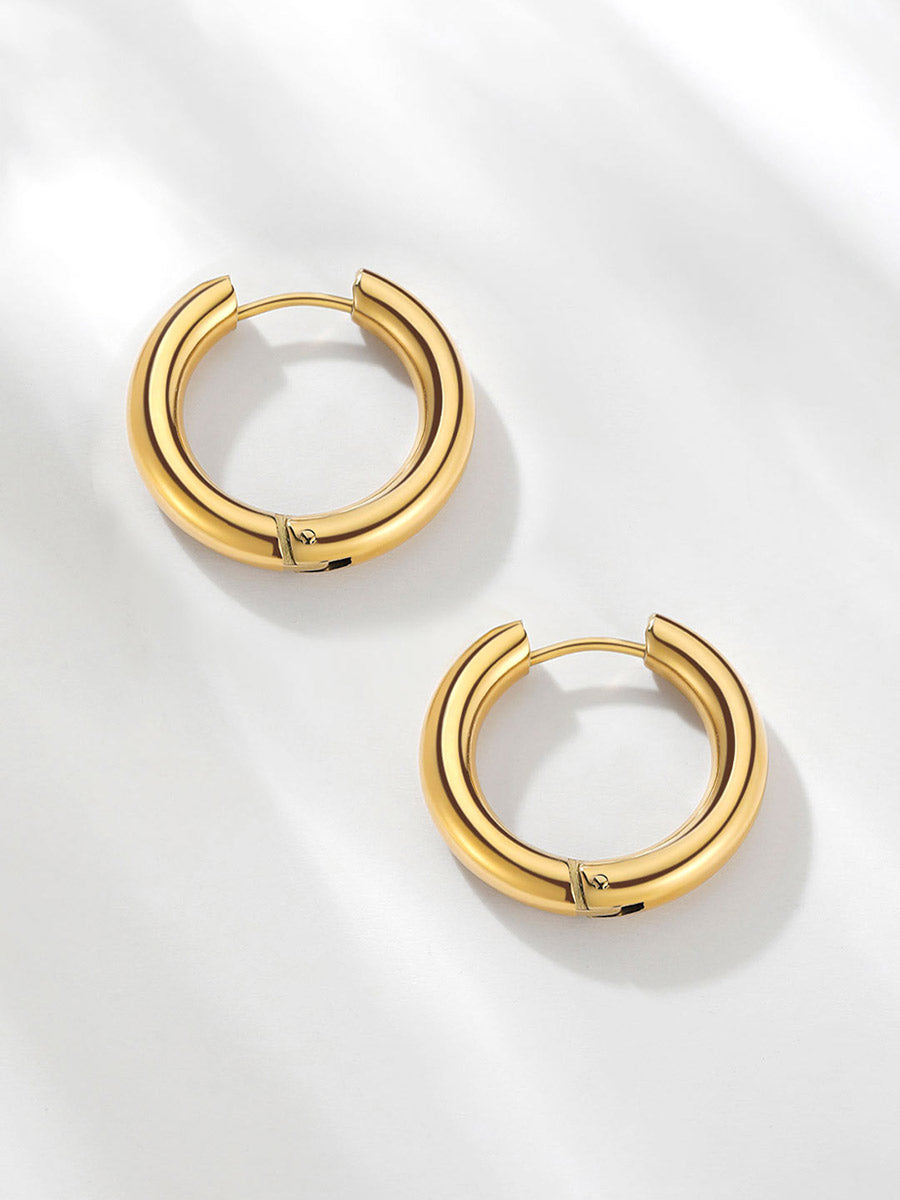 Medium Glitter Hoops 24mm