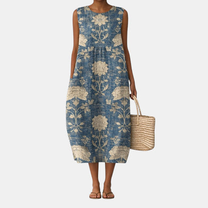 Itxaso | Vestido Midi Floral Clásico