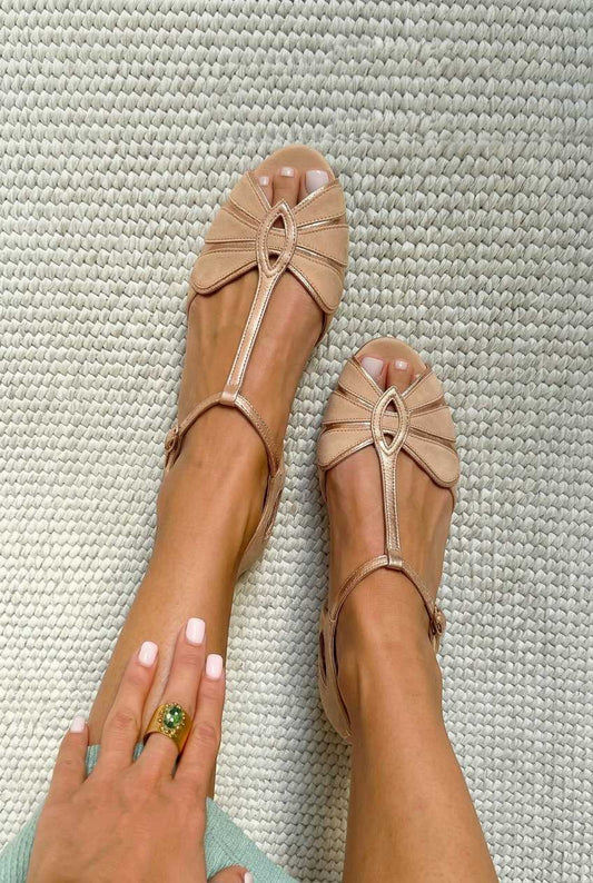 Karima | Sandalias Peep Toe Retro T