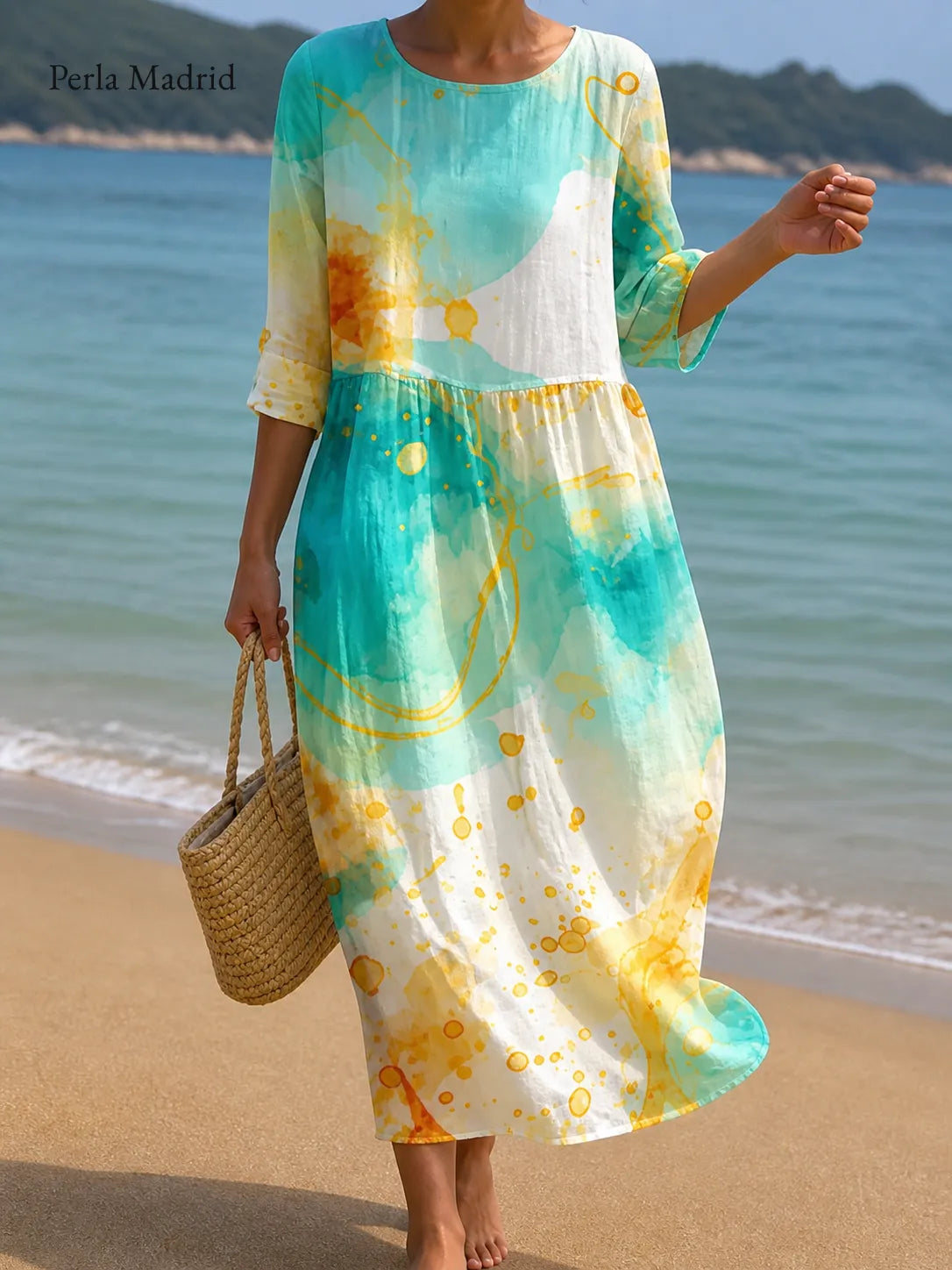 Bartomeva | Vestido Casual Estampado Floral