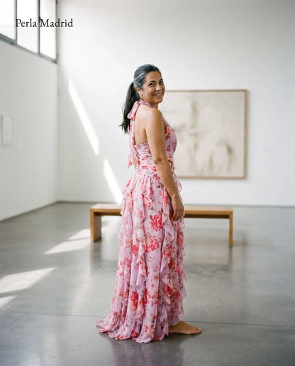 Concepció | Vestido Largo Floral Halter