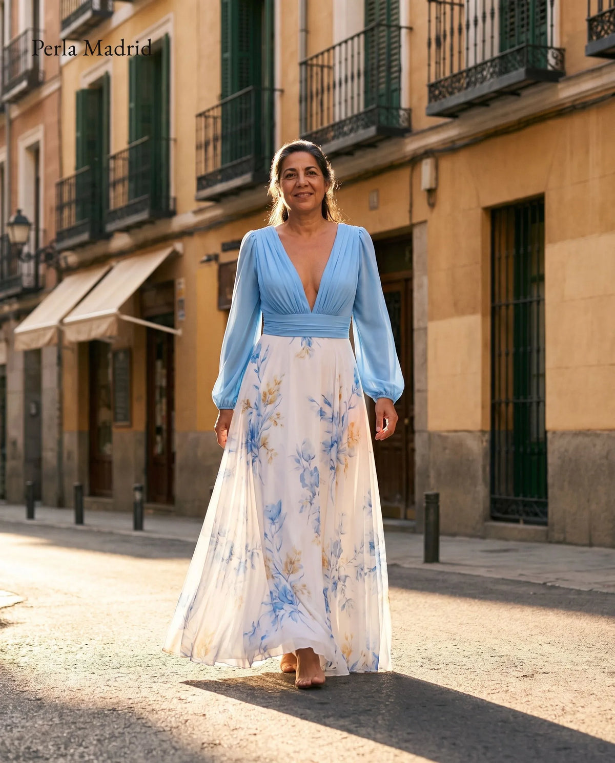 Lucila | Vestido Maxi Floral Romántico *