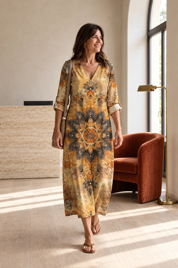 Ginesa | Vestido Floral Elegancia Natural