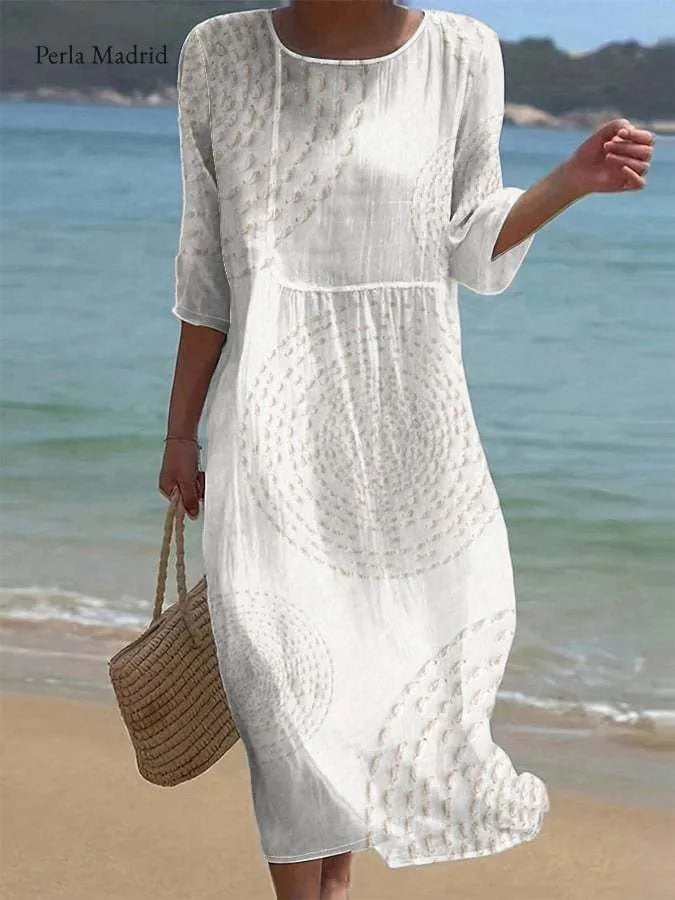 Llanos | Vestido Casual Bordado *