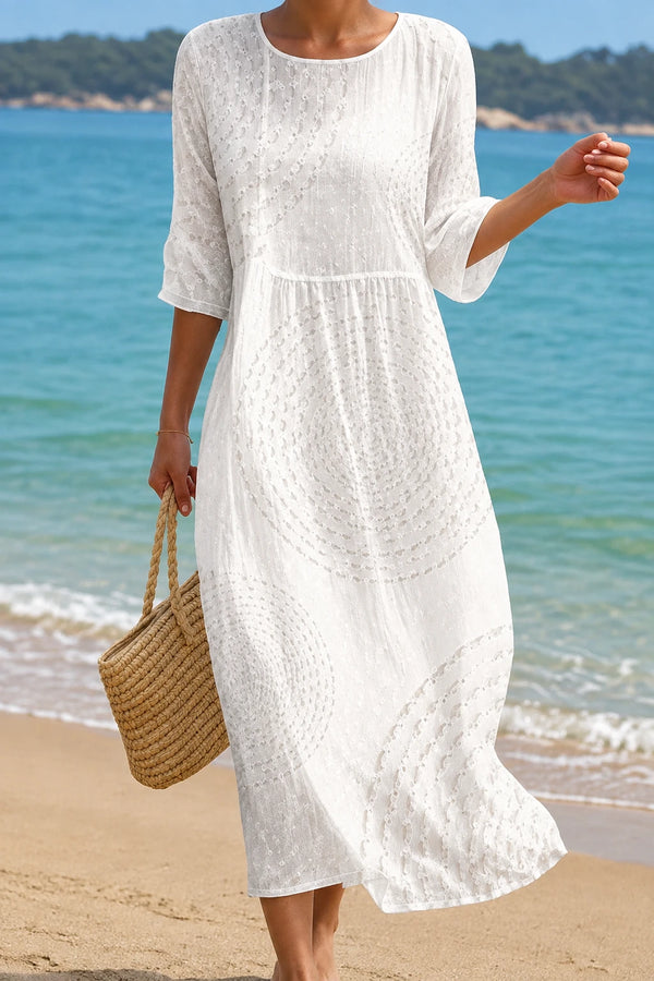 Llanos | Vestido Casual Bordado