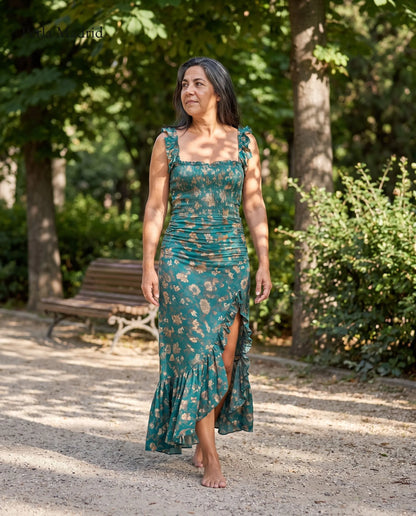 Edelmira | Vestido Maxi Bohemio Rétro
