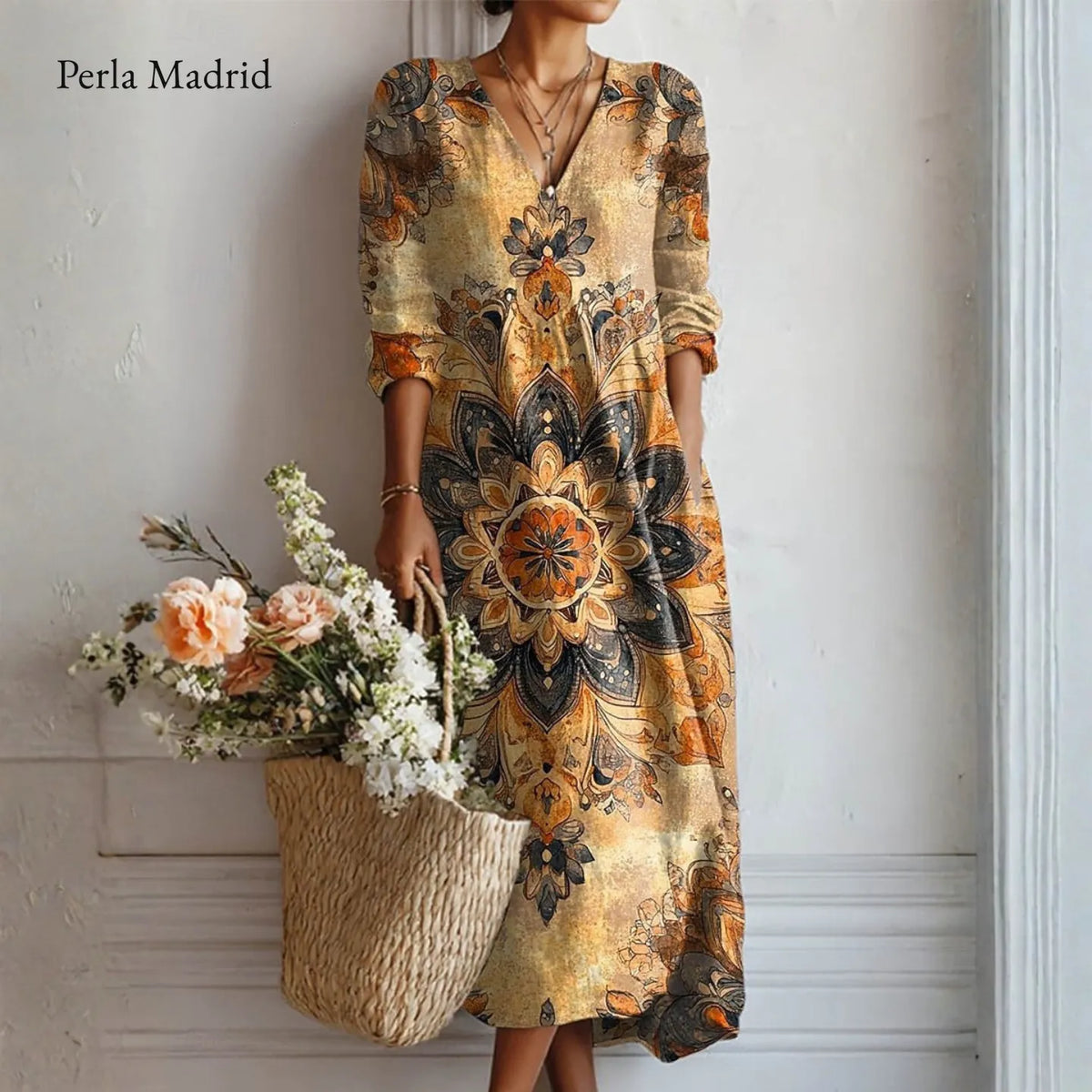 Ginesa | Vestido Floral Elegancia Natural *