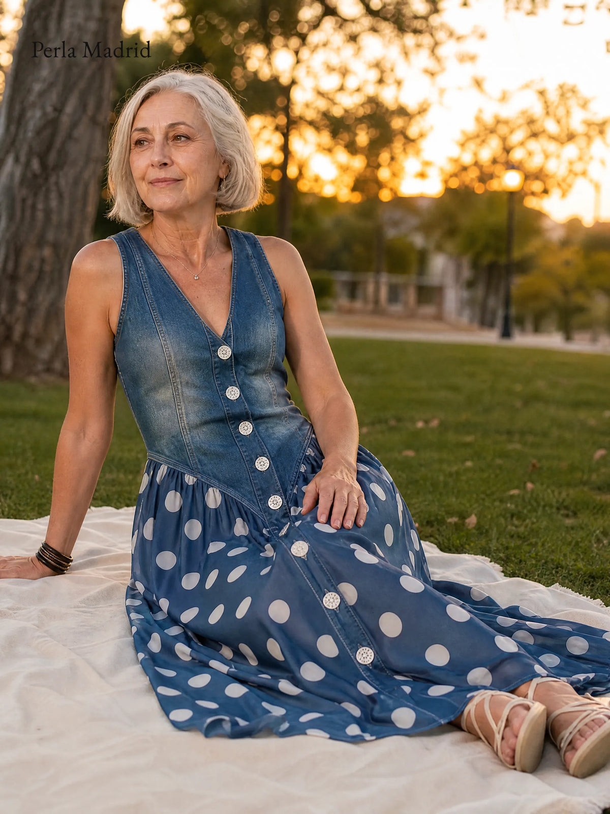 Jasone | Vestido Midi Sin Mangas Escote V *