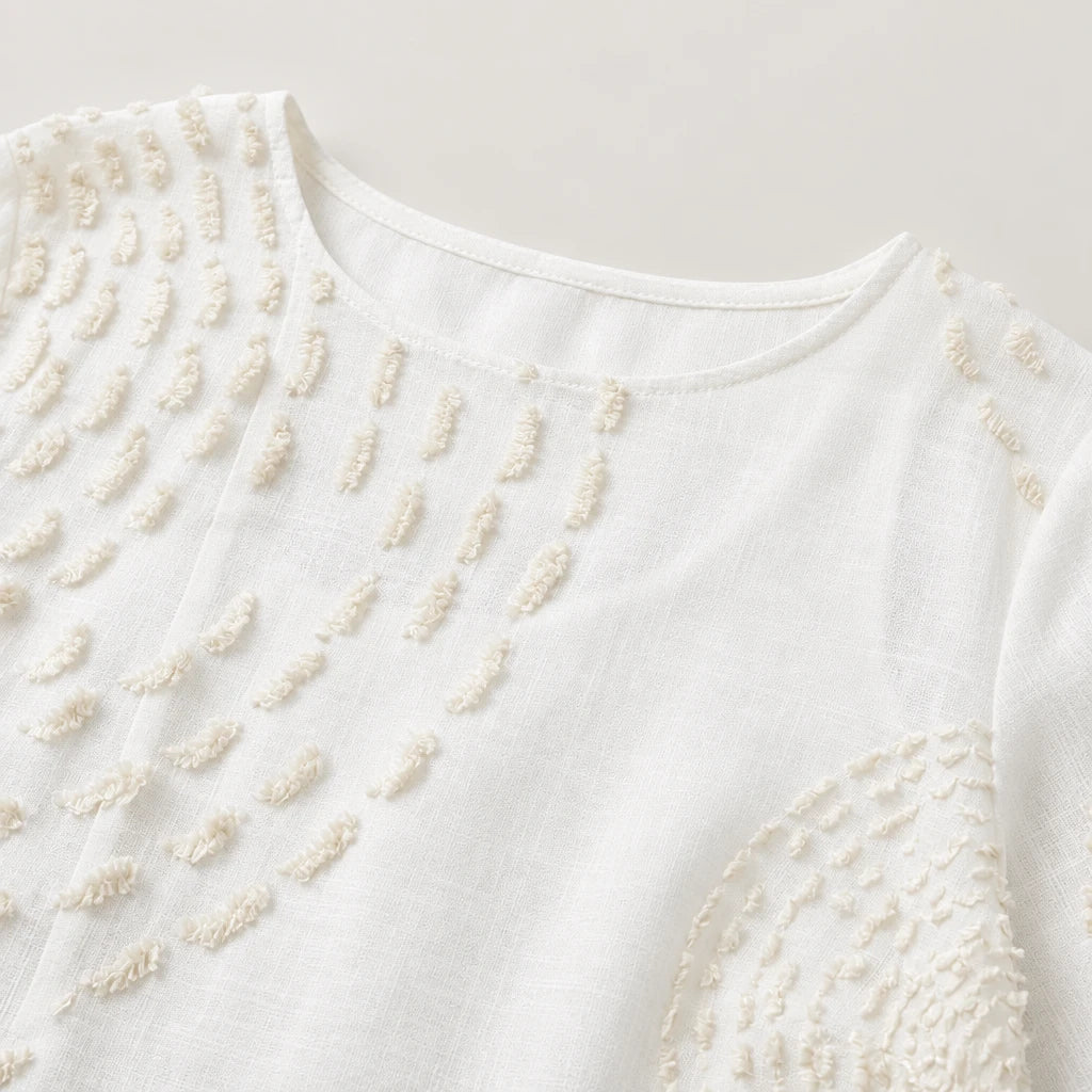 Llanos | Vestido Casual Bordado