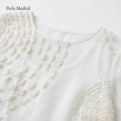 Llanos | Vestido Casual Bordado *