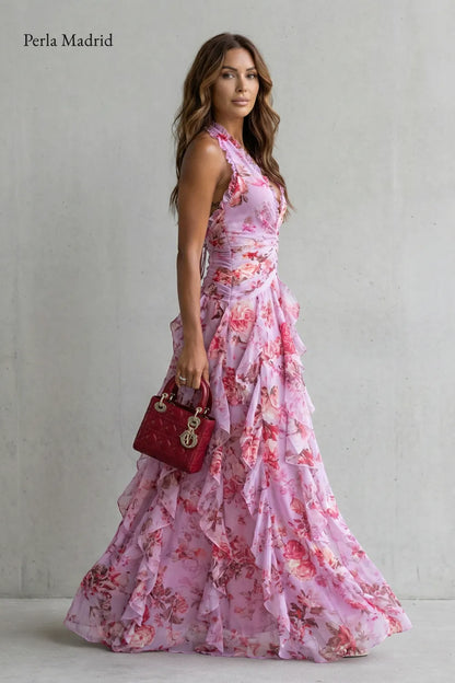 Concepció | Vestido Largo Floral Halter