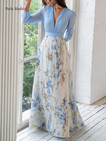 Lucila | Vestido Maxi Floral Romántico *