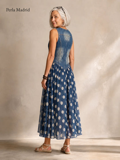 Jasone | Vestido Midi Sin Mangas Escote V *