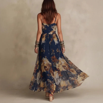 Iluminada | Maxi Vestido Chiffon Floral