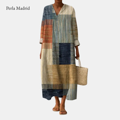 Davinia | Vestido Abstracto Elegante