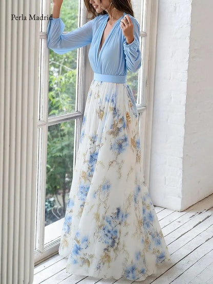 Lucila | Vestido Maxi Floral Romántico *
