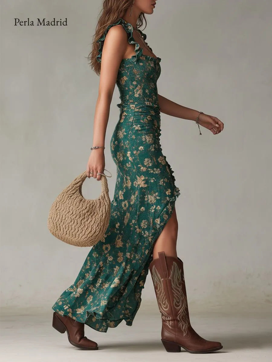 Edelmira | Vestido Maxi Bohemio Rétro