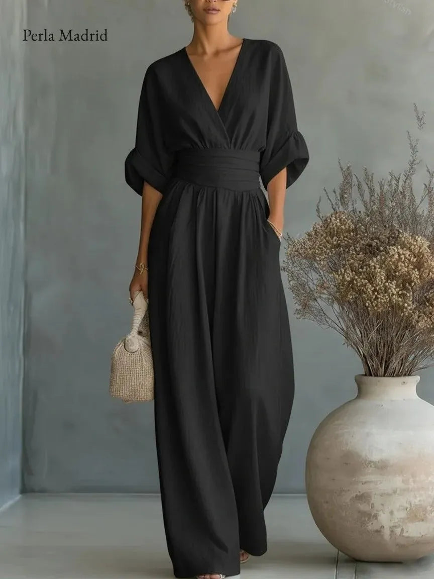 Balma | Vestido Maxi Escote V Espalda Abierta