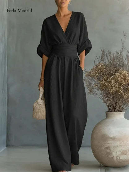 Balma | Vestido Maxi Escote V Espalda Abierta