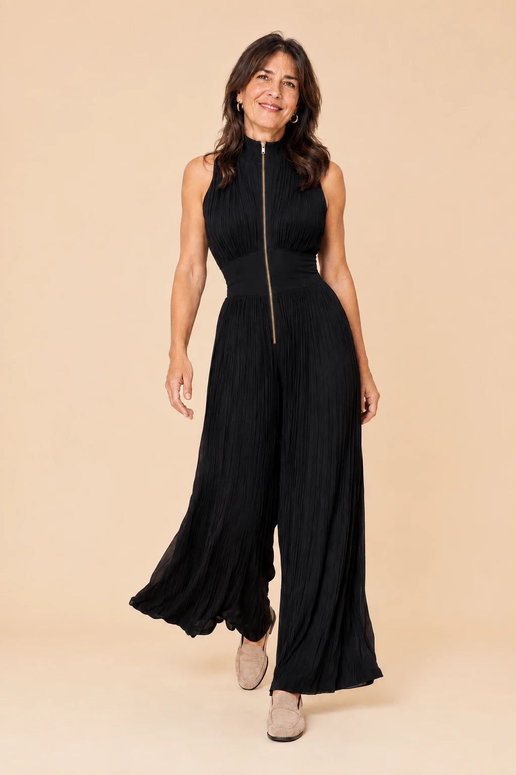 Flor | Mono Chiffon Plisado