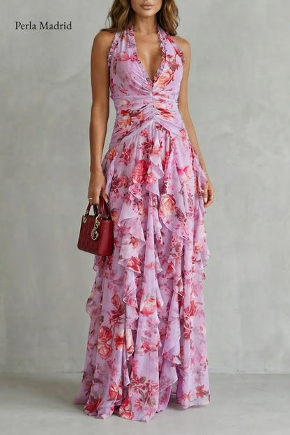 Concepció | Vestido Largo Floral Halter