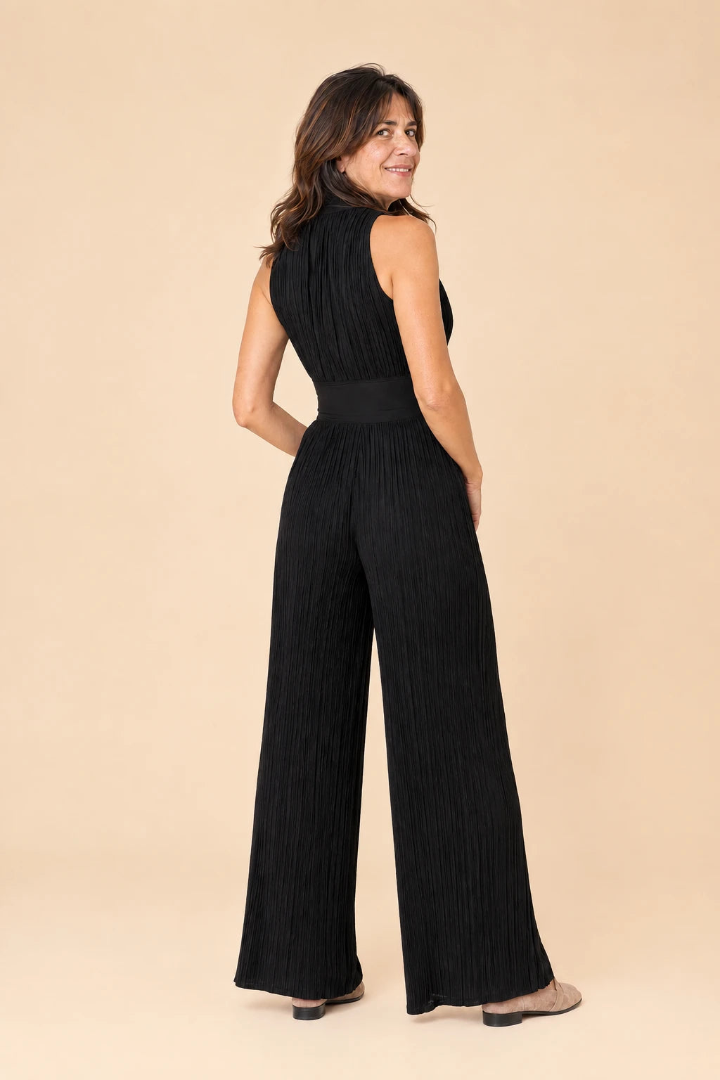 Flor | Mono Chiffon Plisado