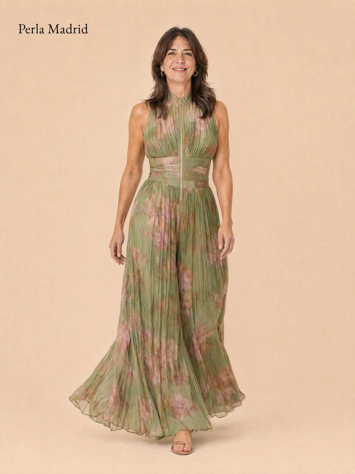 Flor | Mono Chiffon Plisado *
