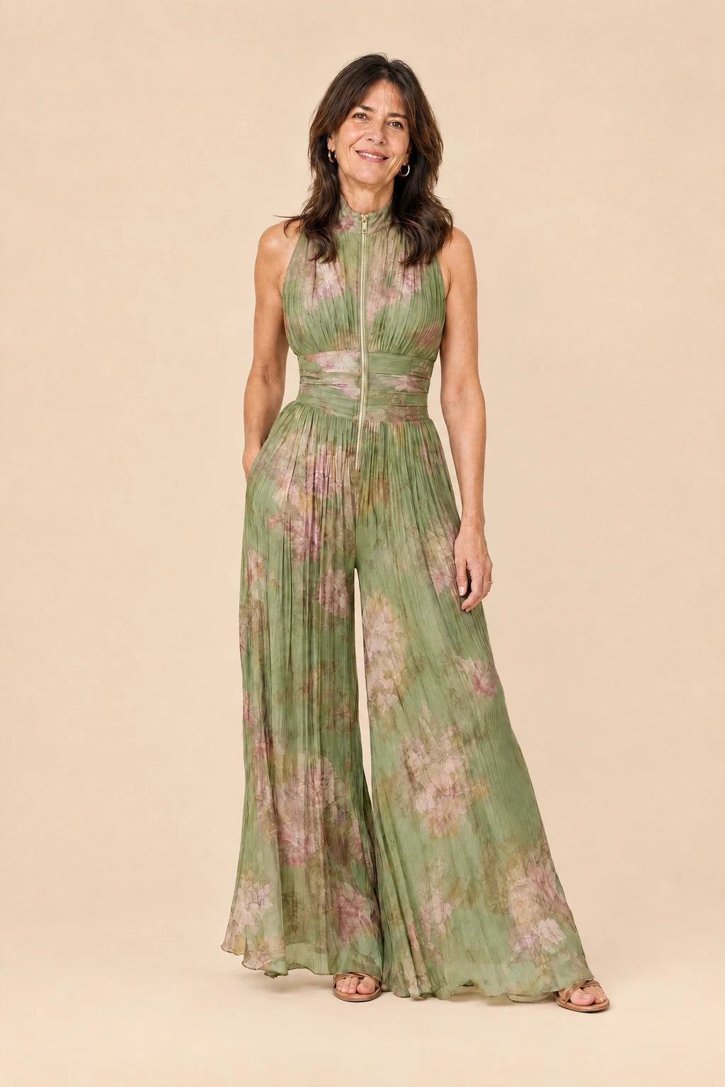 Flor | Mono Chiffon Plisado