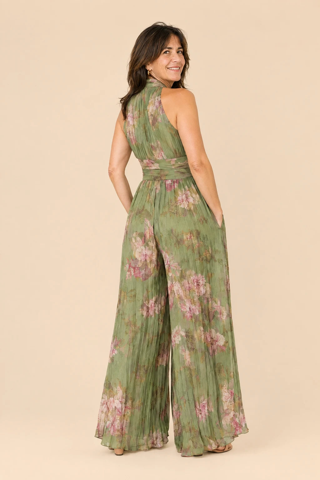 Flor | Mono Chiffon Plisado