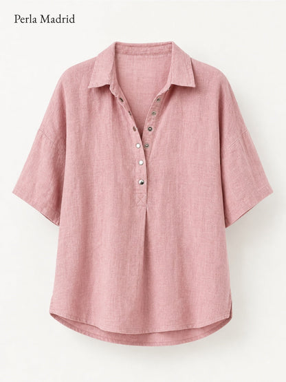 Celia | Blusa con cuello y botones