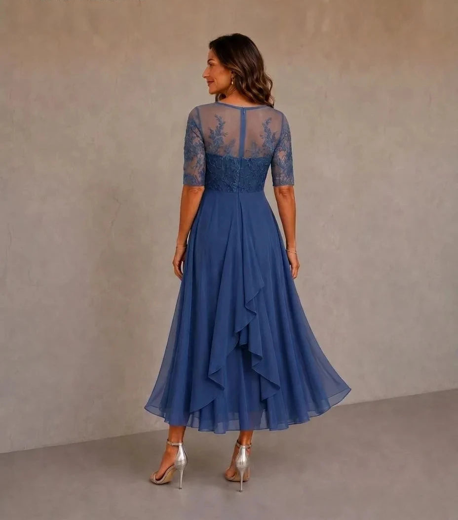Mertxe | Vestido Encaje y Chiffon