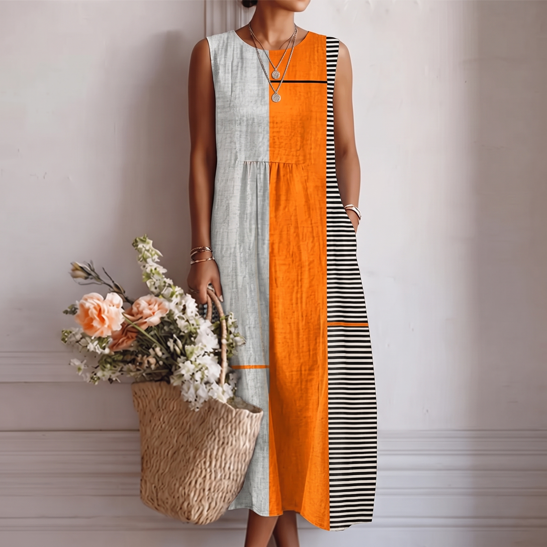 Ania | Vestido Midi Diario
