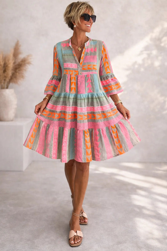 Candelas | Vestido Midi Estampado Fluido