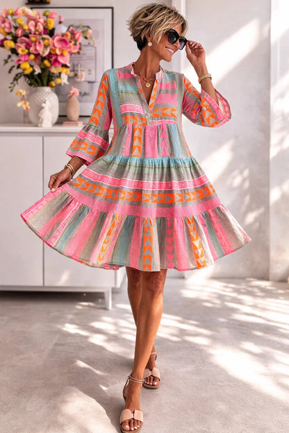 Candelas | Vestido Midi Estampado Fluido