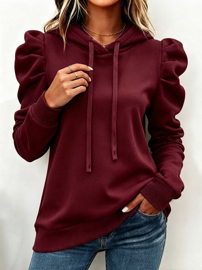 Benita | Sudadera Capucha Manga Abullonada