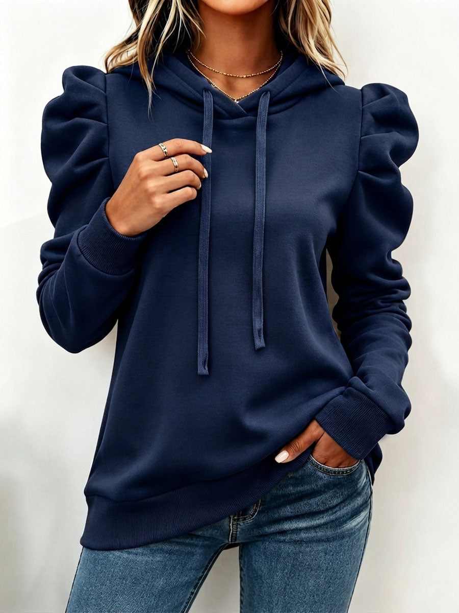 Benita | Sudadera Capucha Manga Abullonada