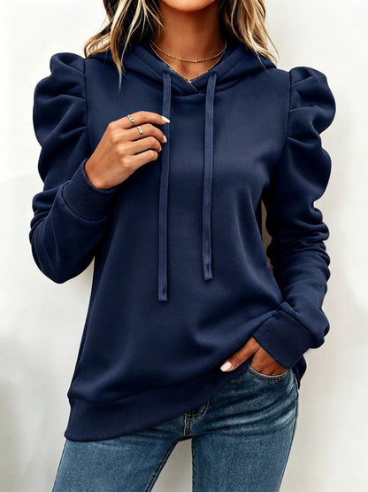 Benita | Sudadera Capucha Manga Abullonada