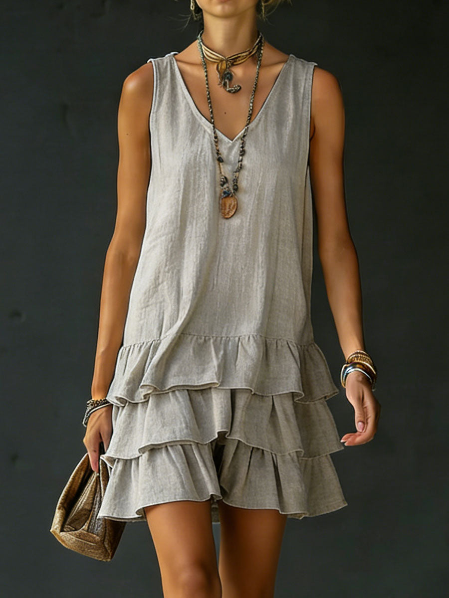 Elba | Vestido Suelto Color Liso